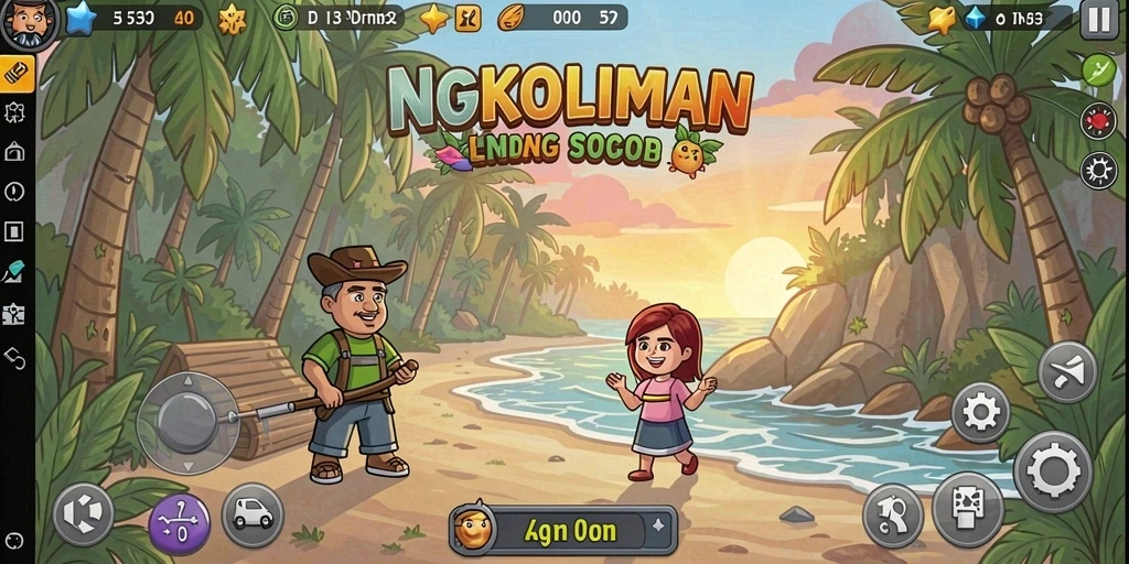 Screenshot menunjukkan antarmuka permainan yang menarik.