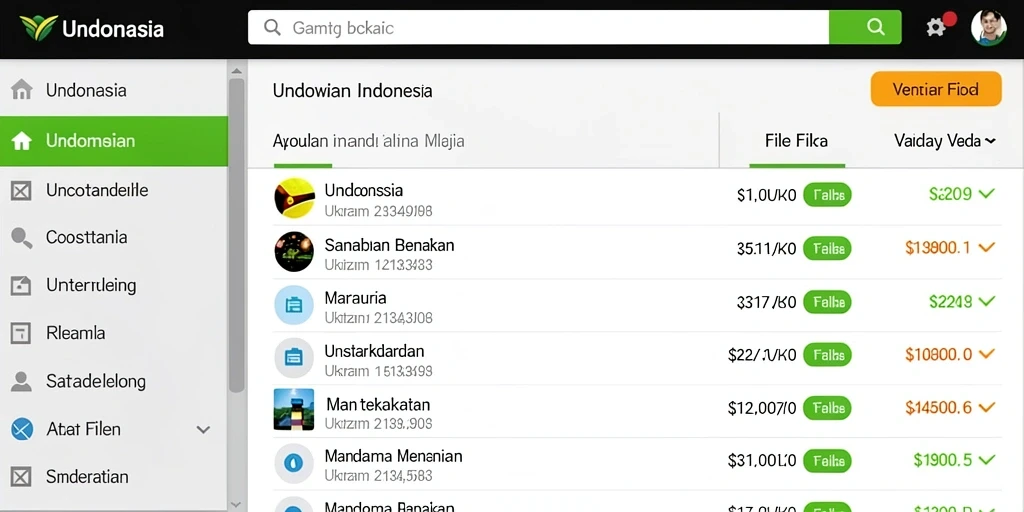 Tampilan antarmuka yang modern dan user-friendly.