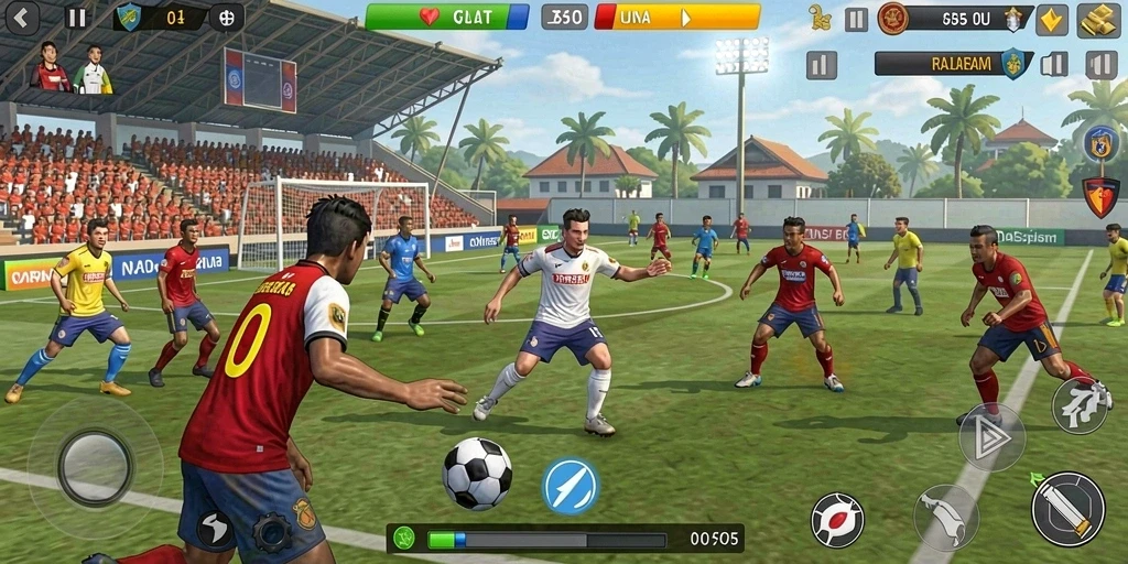 Screenshot 1 menampilkan antarmuka permainan yang menarik dan intuitif.