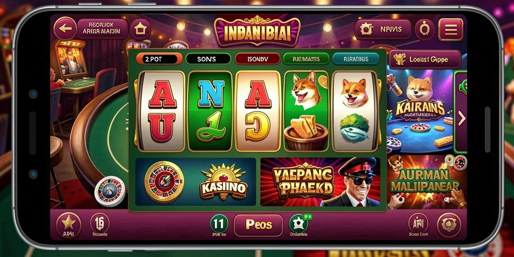 Tampilan permainan slot yang menarik dan beragam.