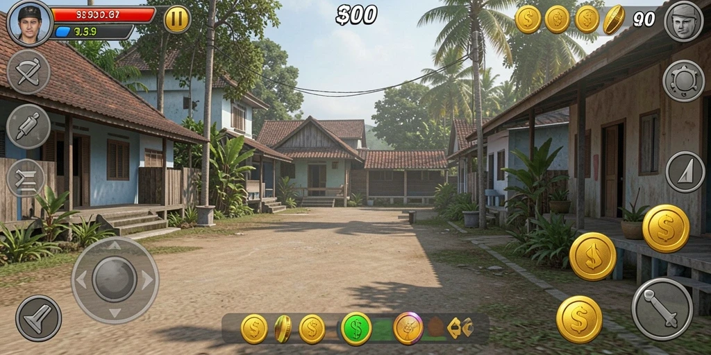 Tampilan menu utama yang menarik dan informatif.