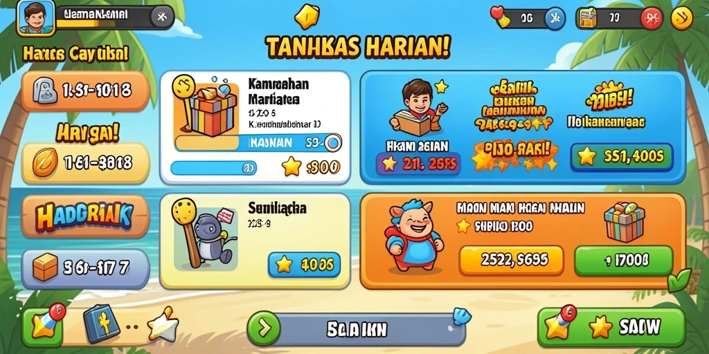 Tampilan awal yang memukau dengan karakter menarik.