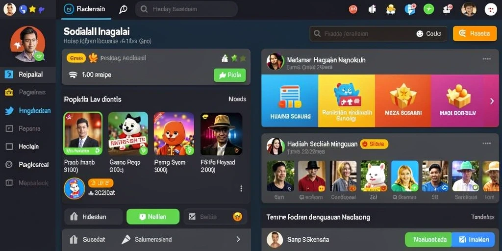 Tampilan awal aplikasi QQ88ASIA yang menarik dan interaktif.