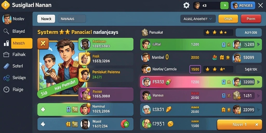 Tampilan antarmuka yang intuitif dan menarik.