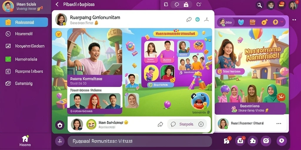 Tampilan awal yang memukau dan intuitif.