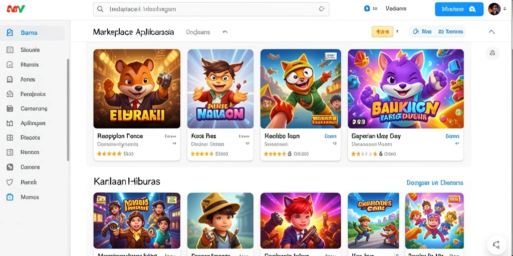 Tampilan layar awal RPWIN1 dengan karakter utama.
