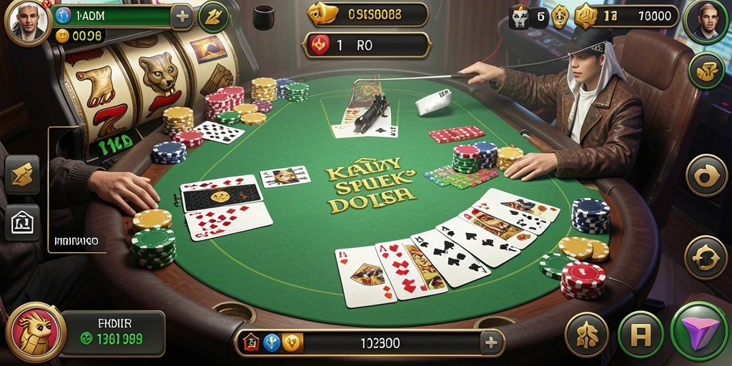Tampilan permainan slot yang menarik dan berwarna-warni.