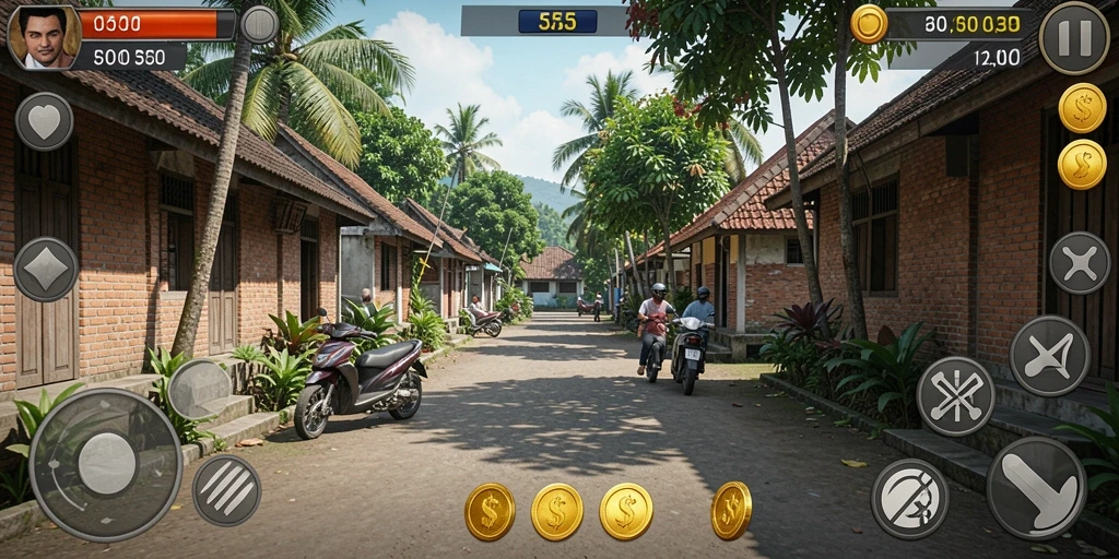 Tampilan menu utama yang menarik dengan navigasi yang mudah.